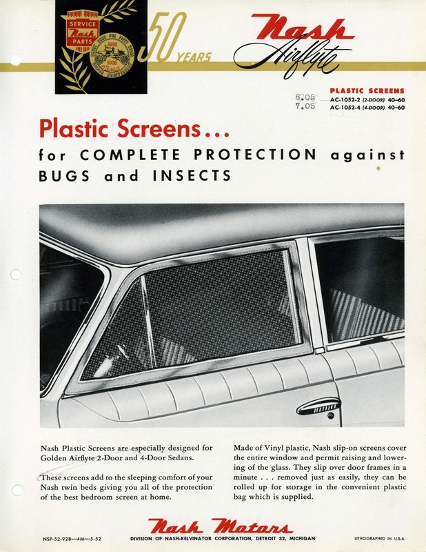 1952 Nash Accessories Booklet Page 15